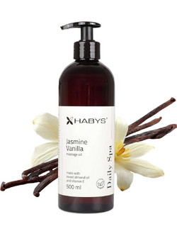 Habys Jasmine Vanilla Αμυγδαλέλαιο για Μασάζ 500ml