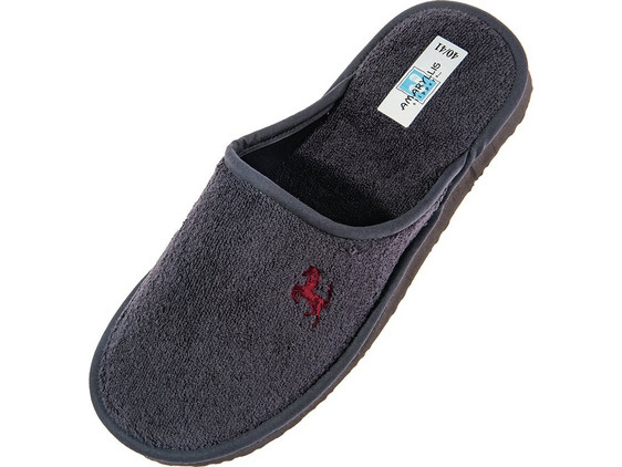 Amaryllis Slippers Χειμερινές Ανδρικές Παντόφλες Ανθρακί 53311-1