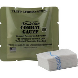 Quikclot Combat Gauze Αιμοστατική Γάζα 7.5cm x 3.7m 1τμχ
