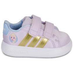 Adidas Grand Court Elsa Παιδικά Sneakers Ροζ Χρυσά JQ4356