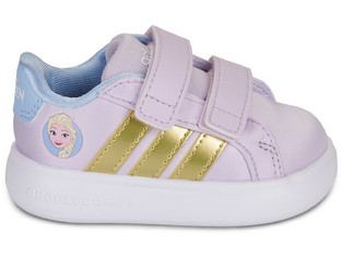 Adidas Grand Court Elsa Παιδικά Sneakers Ροζ Χρυσά JQ4356