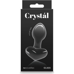 NS Novelties Crystal Heart Πρωκτική Σφήνα Μαύρη