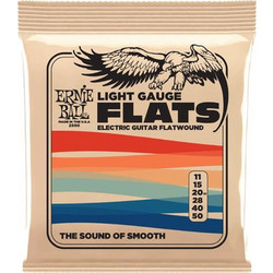 Ernie Ball Flats 2580 Σετ 6 Χορδές Ηλεκτρικής Κιθάρας Stainless Steel 11-50" Light Tension