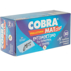 Cobra Mat Ανταλλακτικές Ταμπλέτες Απωθητικής Συσκευής για Κουνούπια 30τμχ