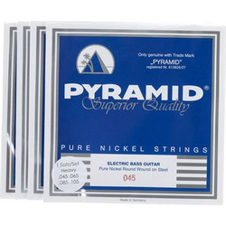 Pyramid Rock Σετ 4 Χορδές Ηλεκτρικού Μπάσου Pure Nickel 45-105" Hard Tension