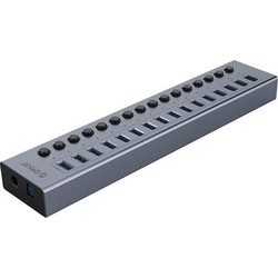 Orico BT2U3-16AB-GY-BP USB Hub 3.0 USB-A με 16 Θύρες USB-A & Εξωτερική Παροχή Ρεύματος