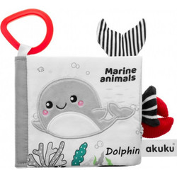 Akuku Marine Animals Μαλακό Βιβλιαράκι