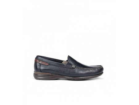 Fluchos Tornado Ανδρικά Μοκασίνια Loafers Δερμάτινα Navy Μπλε 8682