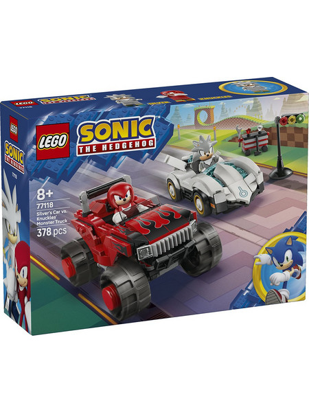 Lego Sonic The Hedgehog Silver's Car Vs. Knuckles' Monster Truck για 8+ Ετών 77118