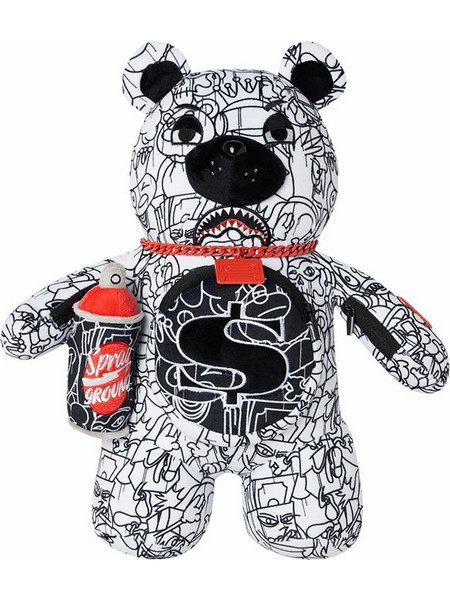 Sprayground Drippy Doodle Plush Bear 910Z694NSZ