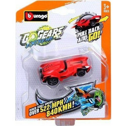 Bburago Go Gears Extreme Pull Back & Go Red