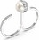 Guess Γυναικείο Δαχτυλίδι από Ατσάλι Ασημί UBR04453JRWH