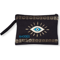 Silk Fashion Rhodes 4 Γυναικείο Νεσεσέρ 30x20cm Μαύρο Χρυσό