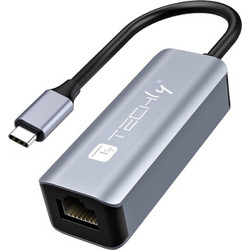 Techly Idata-Usb-Etgiga-Ca Ενσύρματος Ethernet USB-C Αντάπτορας Δικτύου 1Gbps