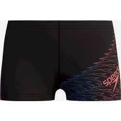 Speedo Medley Logo Αθλητικό Παιδικό Μαγιό Boxer για Αγόρι Μαύρο Κοραλί 812410-18663