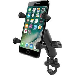 Ram X-Grip Phone Mount with Handlebar U-Bolt Base Περιστρεφόμενη Βάση Κινητού Μηχανής με Ρυθμιζόμενο Βραχίονα για Τιμόνι