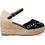 Envie Shoes Καλοκαιρινές Γυναικείες Πλατφόρμες Εσπαντρίγες Κλειστές Ψηλές Δερμάτινες Μαύρες V15-19161-34