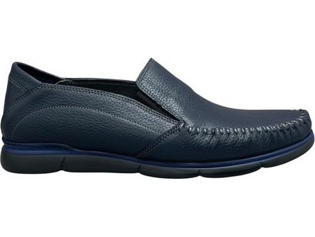 Smart Steps Ανδρικά Μοκασίνια Loafers Δερμάτινα Navy Μπλε 202335-10101