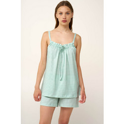 Vamp Babydoll Καλοκαιρινό Βαμβακερό Πράσινο Mint 24359