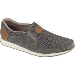 Rieker Ανδρικά Μοκασίνια Loafers Καστόρινα Γκρι 11954-45