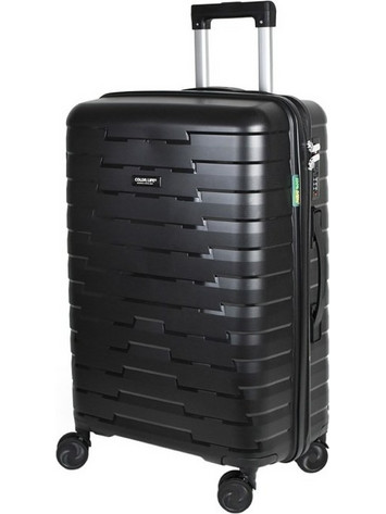 Colorlife 7950-01 Βαλίτσα Μεσαία 65x43x27cm με 4 Ρόδες Μαύρη