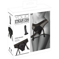 You2Toys Your Lace Εσώρουχο Strap On με Dildo Μαύρο