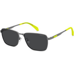 Polaroid Eyewear PLD2171/G/S/X R80/M9 Ανδρικά Γυαλιά Ηλίου Oversized Μεταλλικά Ασημί με Μαύρο Φακό
