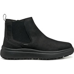 Geox Ανδρικά Chelsea Μποτάκια Δερμάτινα Μαύρα U56FZB00045