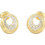 Guess Moon Drops Γυναικεία Σκουλαρίκια Καρφωτά από Ατσάλι Xρυσά με Ζιργκόν UBE06247JWYGT