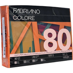 Fabriano Colore Χαρτί Α4 80gr/m² 500 Φύλλα Aragosta