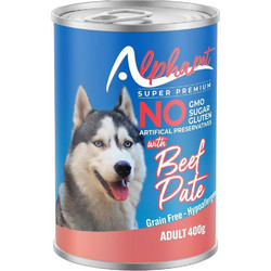 Alphapet Super Premium Adult Gluten & Grain Free with Beef 400gr
