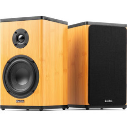 Audizio BS20 Αυτοενισχυόμενα Ηχεία με Bluetooth 50W Bamboo (Ζεύγος)