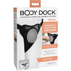 Pipedream Body Dock Elite Mini Harness Strap On Μαύρο