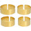 Emmanuela handcrafted for you Γυναικεία Δαχτυλίδια Βεράκια από Ασήμι 925 Επιχρυσωμένα 2101