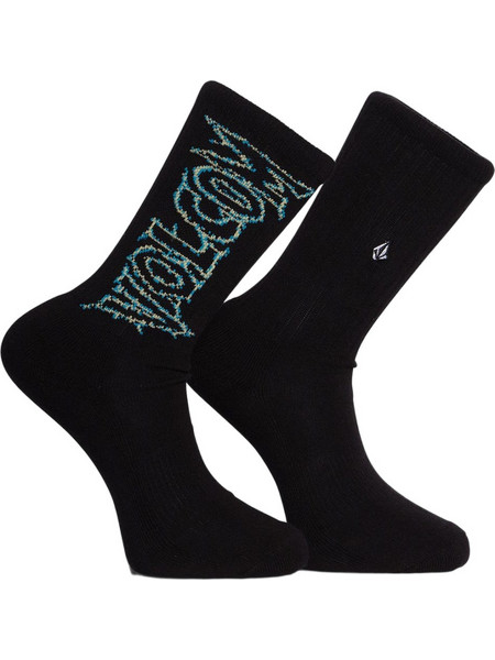 Volcom Ανδρικές Κάλτσες Ψηλές με Σχέδια Μαύρες D6332306