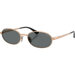 Vogue VO4353S 515281 Γυναικεία Γυαλιά Ηλίου Οβάλ Μεταλλικά Χρυσά με Μαύρο Φακό