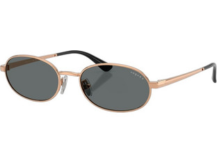 Vogue VO4353S 515281 Γυναικεία Γυαλιά Ηλίου Οβάλ Μεταλλικά Χρυσά με Μαύρο Φακό