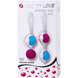Pretty Love Flirtation Orgasmic Ball Deluxe Σετ Κολπικές Μπάλες Πράσινες Μωβ 3τμχ
