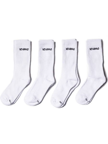 Venimo Ανδρικές Κάλτσες Ψηλές Λευκές 4Pack 324USK-500-091