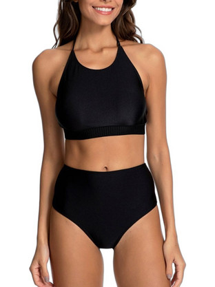 Marcyn Bikini Set Μπουστάκι Ψηλόμεσο Μαύρο 6397222