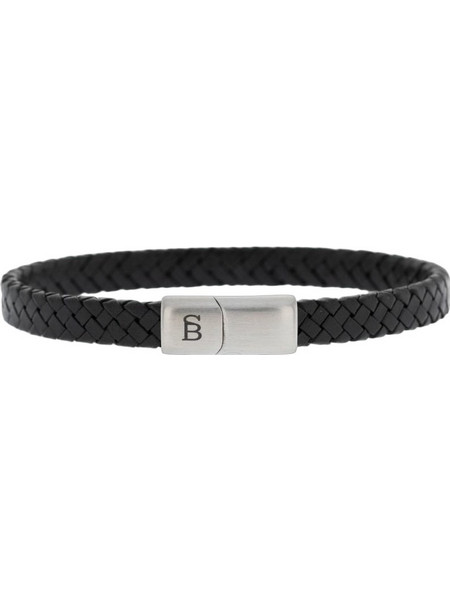 Steel & Barnett Ανδρικό Βραχιόλι Χειροπέδα από Δέρμα & Ατσάλι LBR/001