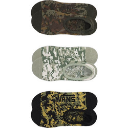 Vans Ανδρικές Κάλτσες Σοσόνια με Σχέδια Χακί Μαύρες 3Pack VN000SYXGCY