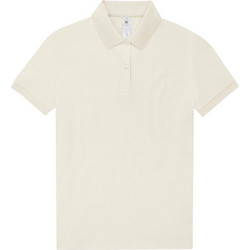 B&C Collection Γυναικεία Μπλούζα Polo Κοντομάνικη Εκρού PW461