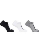 Salomon Sportstyle Everyday Lite Βαμβακερές Ανδρικές Κάλτσες Σοσόνια Μαύρες Λευκές Γκρι 3Pack LC2912200