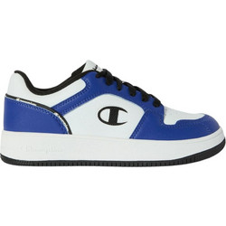 Champion Rebound 2.0 Low Παιδικά Sneakers Λευκά Royal Blue Μαύρα S32415-WW033