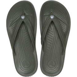 Crocs Crocband Ανδρικές Σαγιονάρες Ανατομικές Χακί 11033-3J5