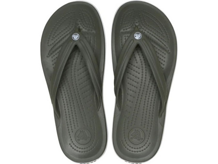 Crocs Crocband Ανδρικές Σαγιονάρες Ανατομικές Χακί 11033-3J5