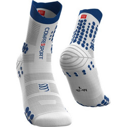 Compressport Trail Pro Racing Ανδρικές Κάλτσες Ψηλές με Σχέδια Λευκές PRSV3-TR-007