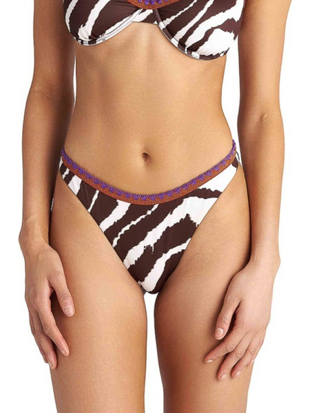 BLU4U Bikini Slip Animal Print Λευκό Καφέ 26365562-18