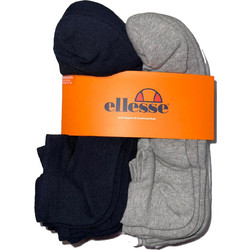 Ellesse Ανδρικές Κάλτσες Κοντές Γκρι Navy Μπλε 12Pack SZA02959